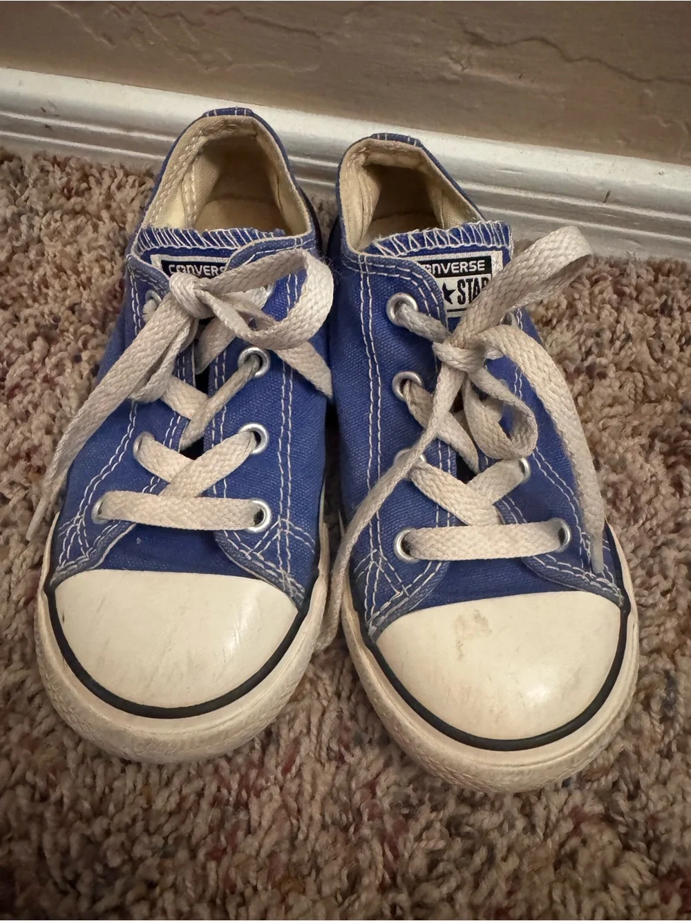 Converse Toddler Blue Low Top All Star Sneakers